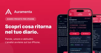 Auramenta, il diario privato per iPhone che trova temi e abitudini nelle cose che scriviamo