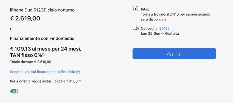 iphone duo italia